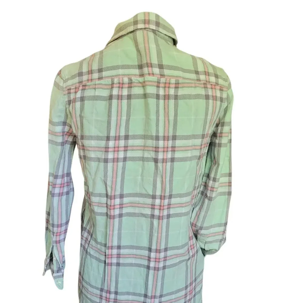 Polo Ralph Lauren Multi-color Plaid Cotton Shirtdress Youth Girls Size 14